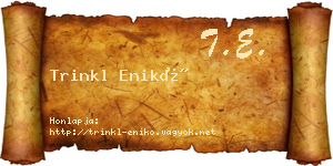 Trinkl Enikő névjegykártya