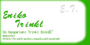 eniko trinkl business card